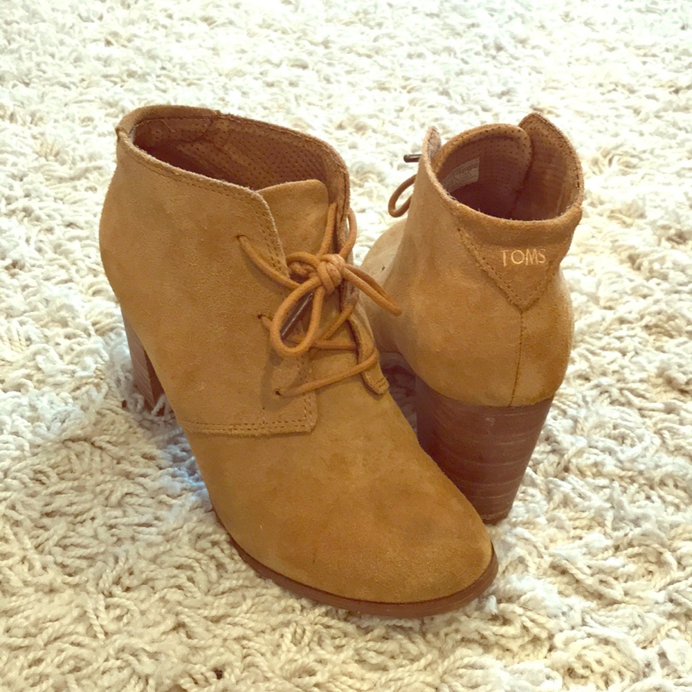 TOMS suede booties